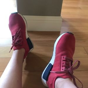 Adidas red NMDs